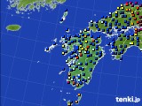 九州地方のアメダス実況(日照時間)(2016年12月21日)