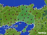 2016年12月21日の兵庫県のアメダス(日照時間)