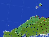 2016年12月21日の島根県のアメダス(日照時間)