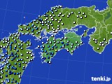 四国地方のアメダス実況(降水量)(2016年12月22日)