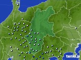 長野県のアメダス実況(降水量)(2016年12月22日)