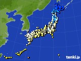 アメダス実況(気温)(2016年12月22日)