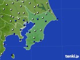 千葉県のアメダス実況(風向・風速)(2016年12月22日)