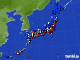 アメダス実況(日照時間)(2016年12月23日)