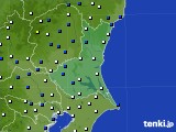 2016年12月23日の茨城県のアメダス(風向・風速)