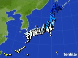 アメダス実況(気温)(2016年12月24日)