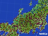 2016年12月25日の北陸地方のアメダス(日照時間)