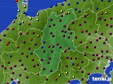 長野県のアメダス実況(日照時間)(2016年12月25日)
