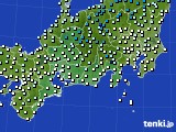 東海地方のアメダス実況(気温)(2016年12月25日)