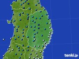 岩手県のアメダス実況(気温)(2016年12月25日)