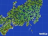 2016年12月26日の関東・甲信地方のアメダス(日照時間)