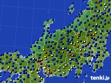 2016年12月27日の北陸地方のアメダス(日照時間)