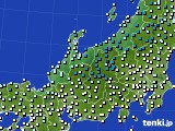 2016年12月27日の北陸地方のアメダス(気温)