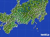 東海地方のアメダス実況(気温)(2016年12月27日)