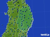 岩手県のアメダス実況(気温)(2016年12月27日)