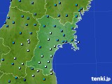 2016年12月27日の宮城県のアメダス(気温)