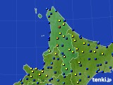 道北のアメダス実況(積雪深)(2016年12月28日)