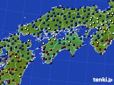 四国地方のアメダス実況(日照時間)(2016年12月28日)