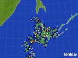 北海道地方のアメダス実況(日照時間)(2016年12月29日)