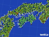 四国地方のアメダス実況(日照時間)(2016年12月29日)