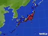 アメダス実況(日照時間)(2016年12月29日)