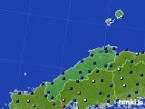 2016年12月29日の島根県のアメダス(日照時間)