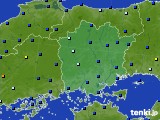 2016年12月29日の岡山県のアメダス(日照時間)