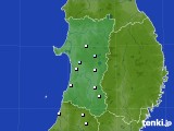 秋田県のアメダス実況(降水量)(2016年12月30日)