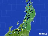 2016年12月30日の東北地方のアメダス(積雪深)