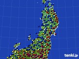 2016年12月30日の東北地方のアメダス(日照時間)