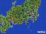 2016年12月30日の関東・甲信地方のアメダス(日照時間)