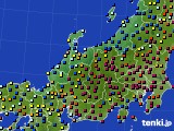 2016年12月30日の北陸地方のアメダス(日照時間)