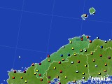 2016年12月30日の島根県のアメダス(日照時間)