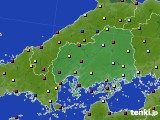 広島県のアメダス実況(日照時間)(2016年12月30日)