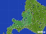 2016年12月30日の道央のアメダス(風向・風速)