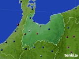 2016年12月31日の富山県のアメダス(日照時間)