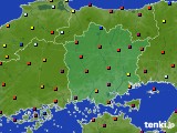 岡山県のアメダス実況(日照時間)(2016年12月31日)