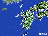 2016年12月31日の九州地方のアメダス(気温)