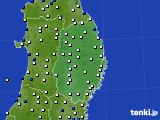 岩手県のアメダス実況(風向・風速)(2017年01月01日)