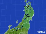 東北地方のアメダス実況(積雪深)(2017年01月03日)