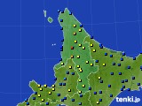 道北のアメダス実況(積雪深)(2017年01月03日)