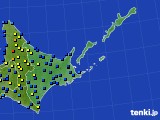 道東のアメダス実況(積雪深)(2017年01月03日)