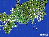 2017年01月03日の東海地方のアメダス(風向・風速)