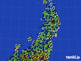 東北地方のアメダス実況(日照時間)(2017年01月04日)