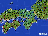 近畿地方のアメダス実況(日照時間)(2017年01月04日)