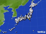 2017年01月04日のアメダス(風向・風速)