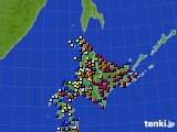 2017年01月06日の北海道地方のアメダス(日照時間)