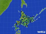 北海道地方のアメダス実況(積雪深)(2017年01月07日)