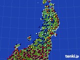 東北地方のアメダス実況(日照時間)(2017年01月07日)