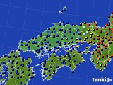 2017年01月07日の中国地方のアメダス(日照時間)